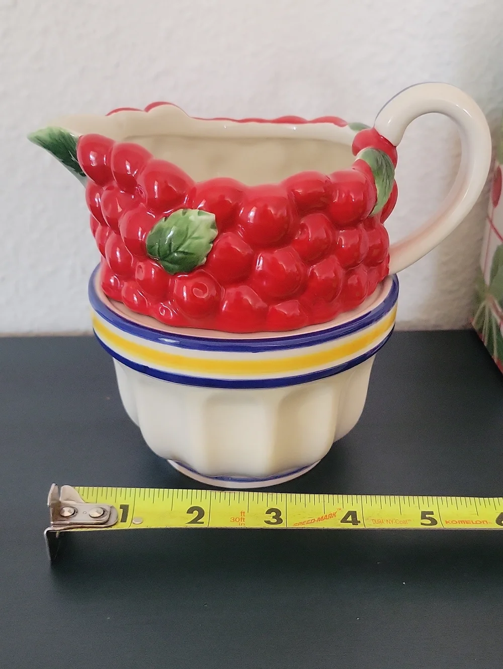 Vintage Department 56 Cherries Sugar & Creamer Set Life Is a Bowl Of Cherries